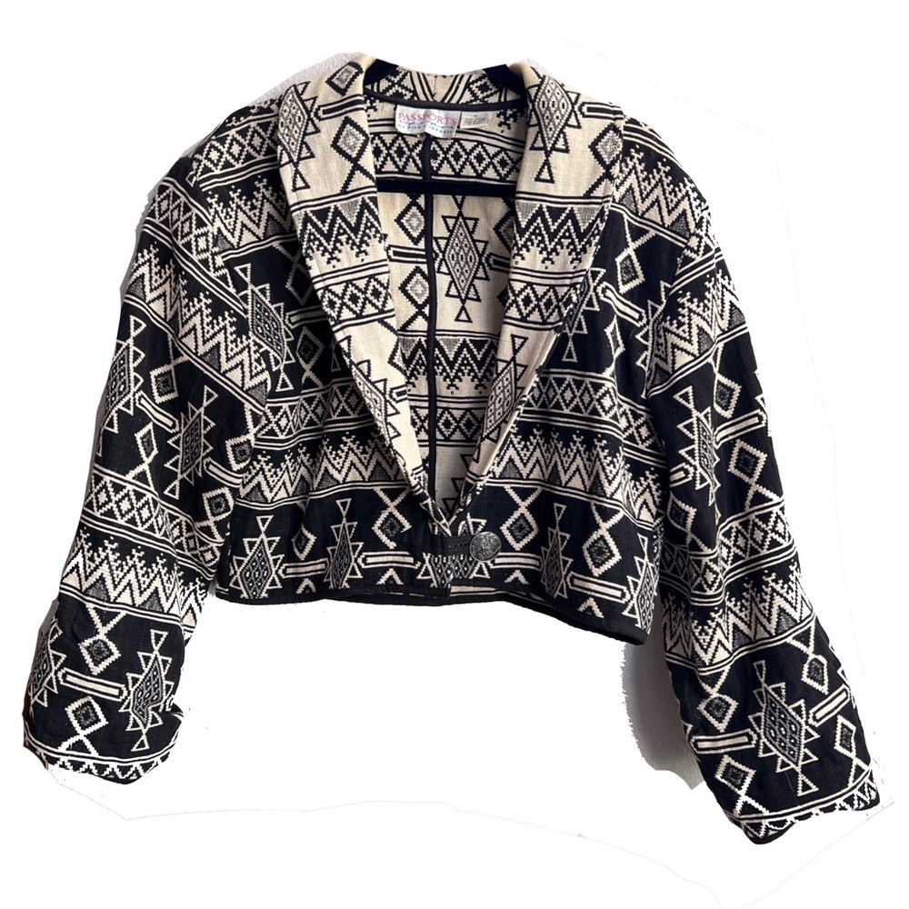 Southwest jacket / Vintage Passports by Pier 1